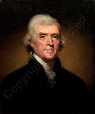 Thomas Jefferson by Rembrandt Peale  1800